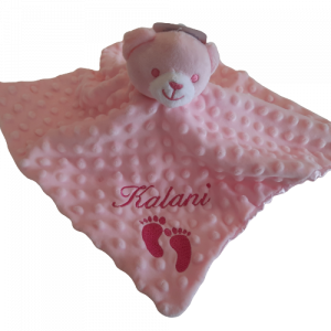 minky comforter - pink