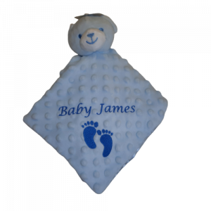 minky blue comforter