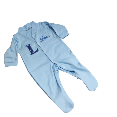 Baby Sleepsuit - Blue - Image 4