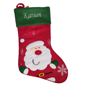Deluxe Green and Red stocking