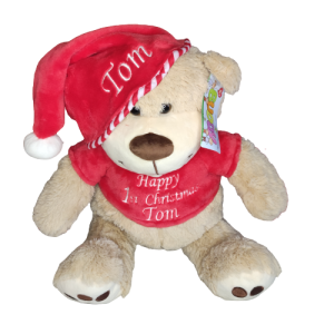 Christmas teddy in t-shirt