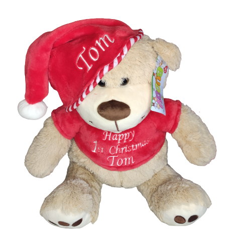 Christmas teddy in t-shirt