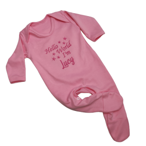 hello world babygrow