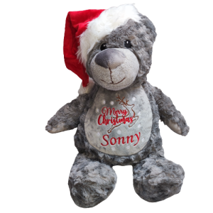 Christmas tummy teddy bear