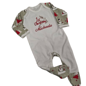 Christmas babygrow with Reindeer
