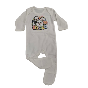 Easter white babygrow