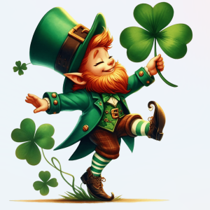 St. Patrick's day -white t-shirt Leprechaun