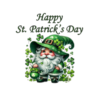 St. Patrick's day -white babygrow
